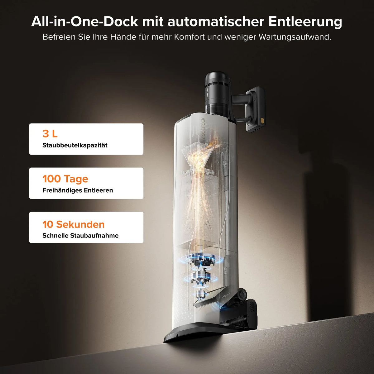 Roborock H60 Hub Ultra Akku-Staubsauger mit Absaugstation kaufen | LinkeHomeStore