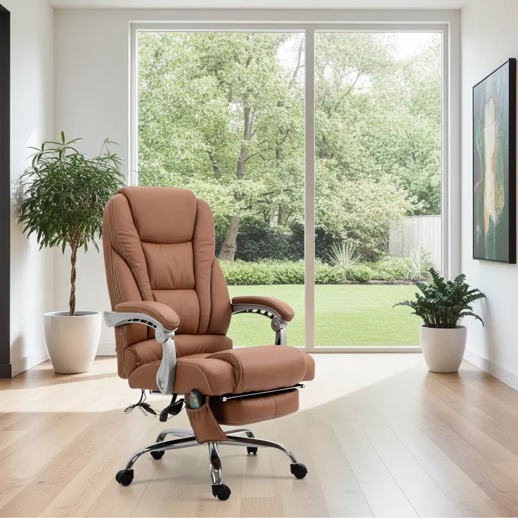 Pacific RelaxPro Massage-Bürostuhl – Luxuskomfort mit 7-Punkt-Massage LinkeHomeStore