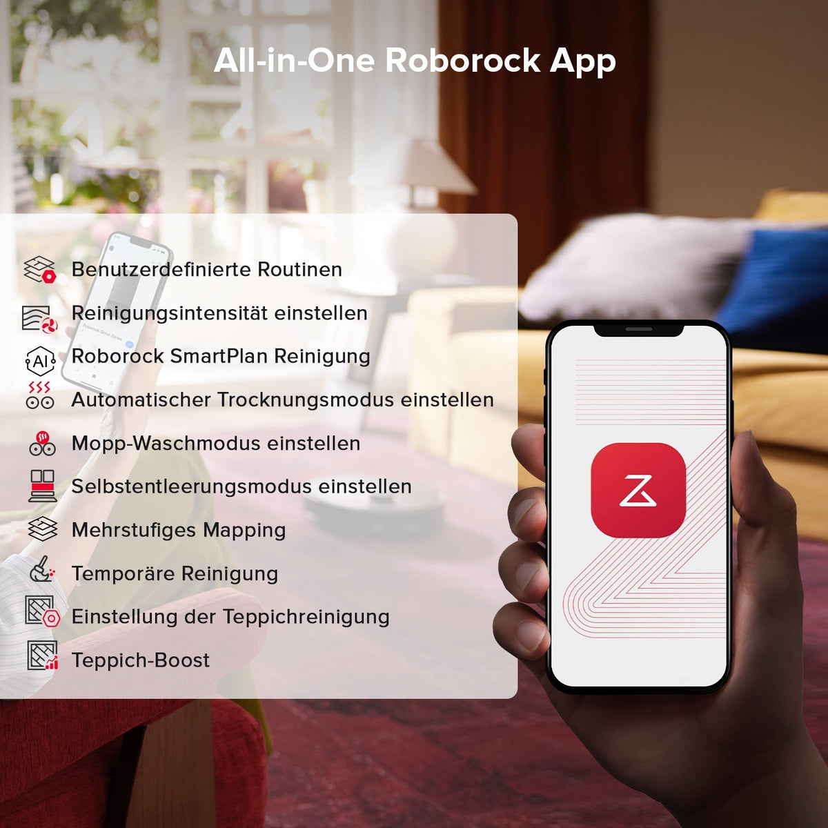 Roborock Qrevo S5V Saugroboter mit Multifunktions-Dockingstation Roborock Deutschland Official Site
