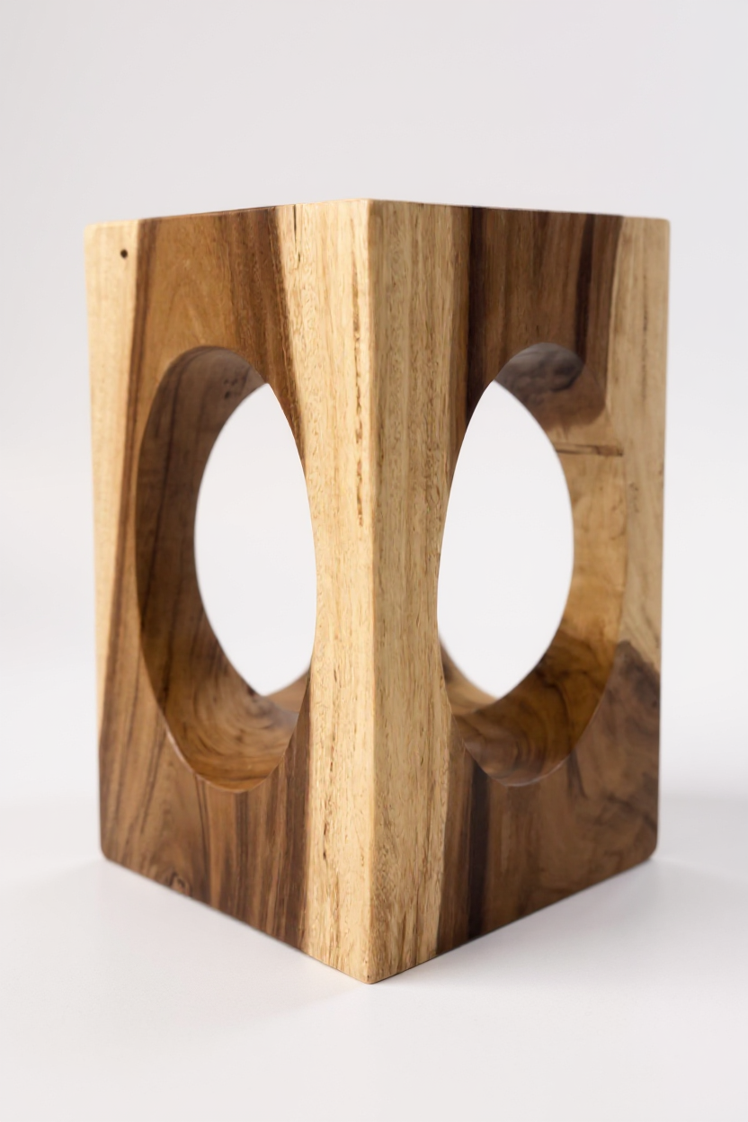 SUARO BLOCK – Quaderhocker aus massivem Suar-Holz FaHome