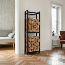 Lade das Bild in den Galerie-Viewer, Morson Premium Kaminholzständer – Schwarz, Pulverbeschichtet LinkeHomeStore