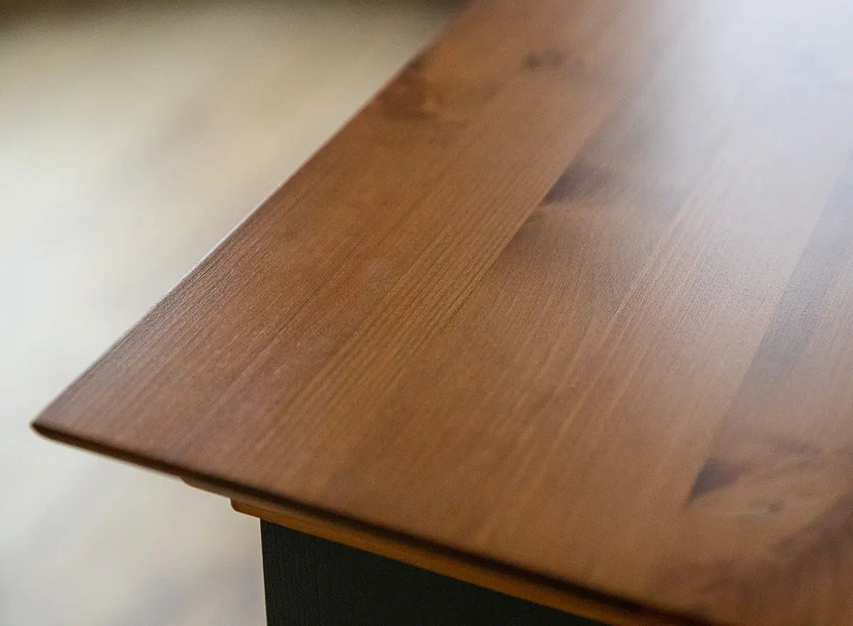 Bologna Elegante Massivholz Kiefer kleiner Couchtisch | Farbe Graphit - Eiche Kiefer Massivholz
