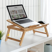 Lade das Bild in den Galerie-Viewer, Lapwood Bamboo Multi-Funktion Beistelltisch – Klappbar & Verstellbar