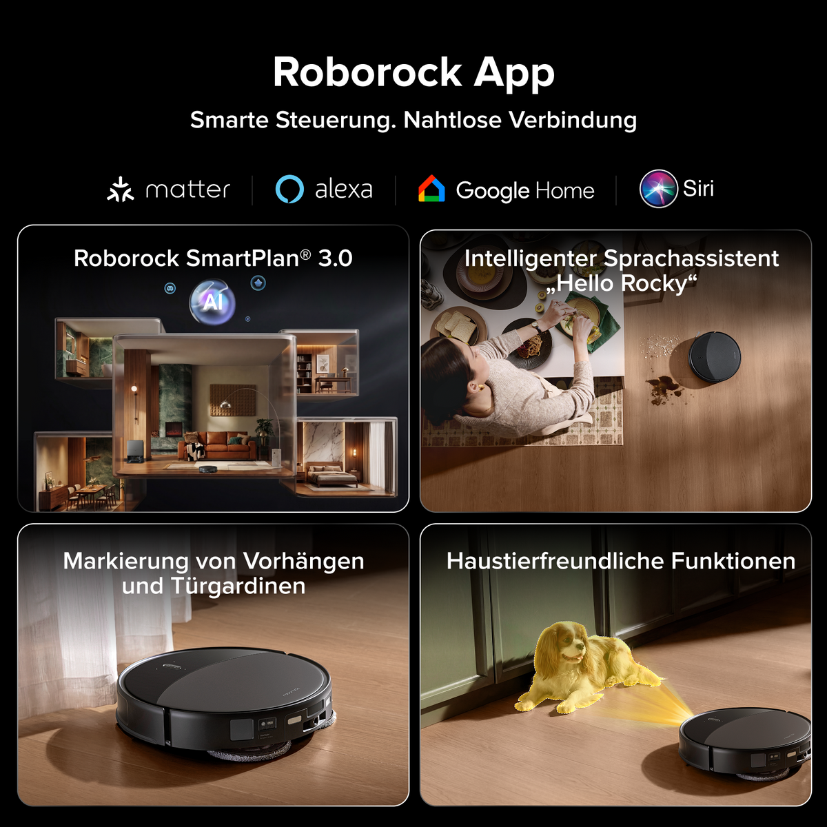 Roborock Saros 20 – AdaptiLift™ Chassis 3.0 für die reibungslose Überwindung von Schwellen, mit einer Saugkraft von 36.000 Pa Roborock Deutschland Official Site
