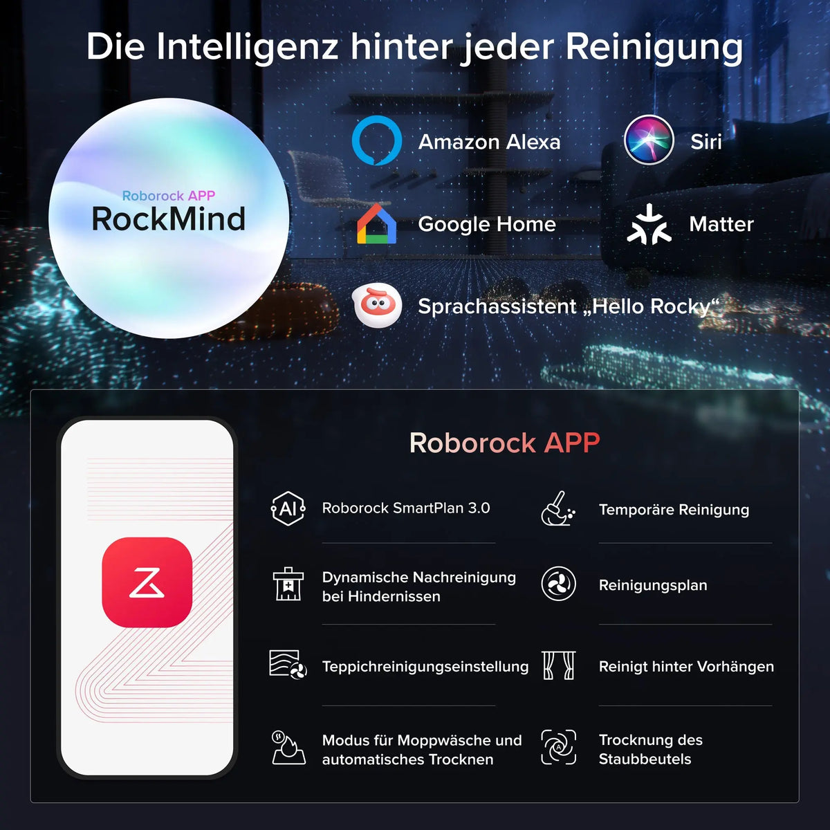 Roborock Saros 20 Sonic Saugroboter mit brandneuem RockDock Roborock Deutschland Official Site