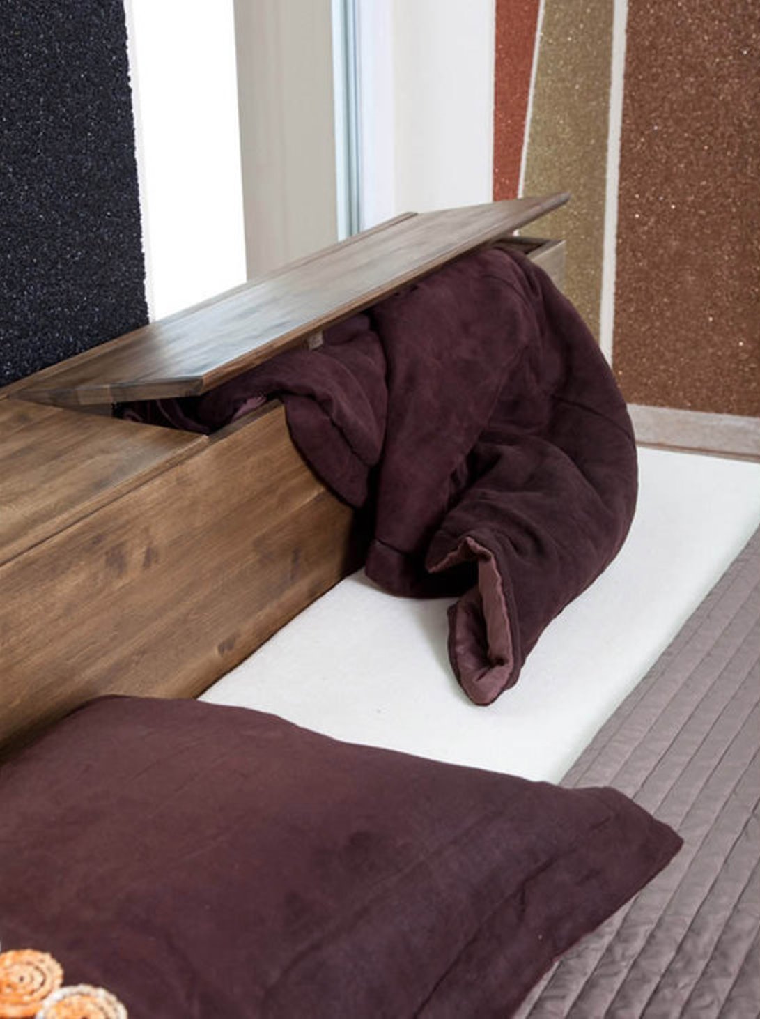 CREATO Massivholzbett mit Bettkasten Kiefer Massivholz