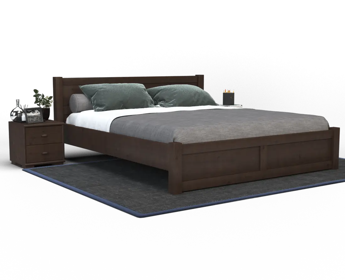 Vanessa Kieferbett | Massivholz | Naturholz | 100% Bio-Bett Kiefer Massivholz