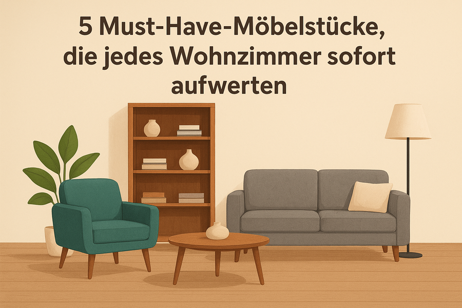 5 Must-Have-Möbelstücke, die jedes Wohnzimmer sofort aufwerten