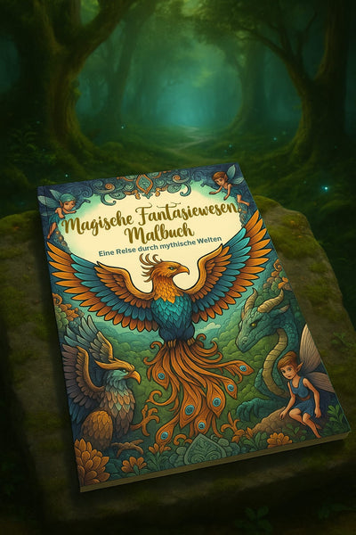 ✨ Magische Fantasiewesen Malbuch – Entspannung, Kreativität & Stressabbau ✨
