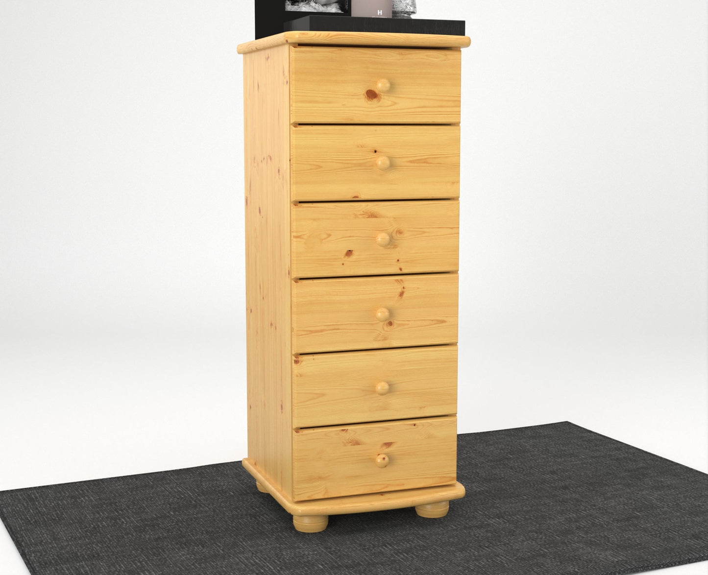 KIEFER CLASSIC 6 – Massivholzkommode mit 6 Schubladen aus FSC-Kiefer Kiefer Massivholz