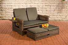 Lade das Bild in den Galerie-Viewer, Polyrattan Sofa - braun-meliert
