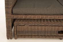 Lade das Bild in den Galerie-Viewer, Polyrattan Sofa - braun-meliert
