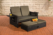 Lade das Bild in den Galerie-Viewer, Polyrattan Sofa - braun-meliert
