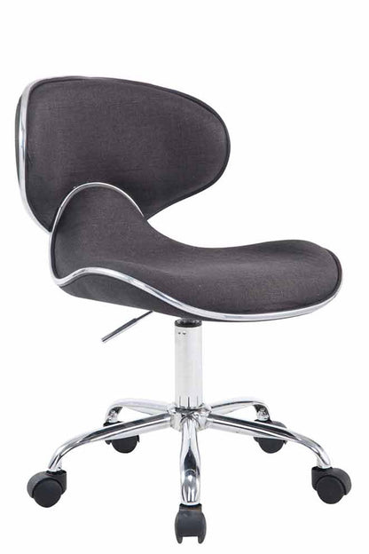 Las Vegas V2 Ergonomischer Arbeitshocker – Stoffbezug & Chromgestell LinkeHomeStore