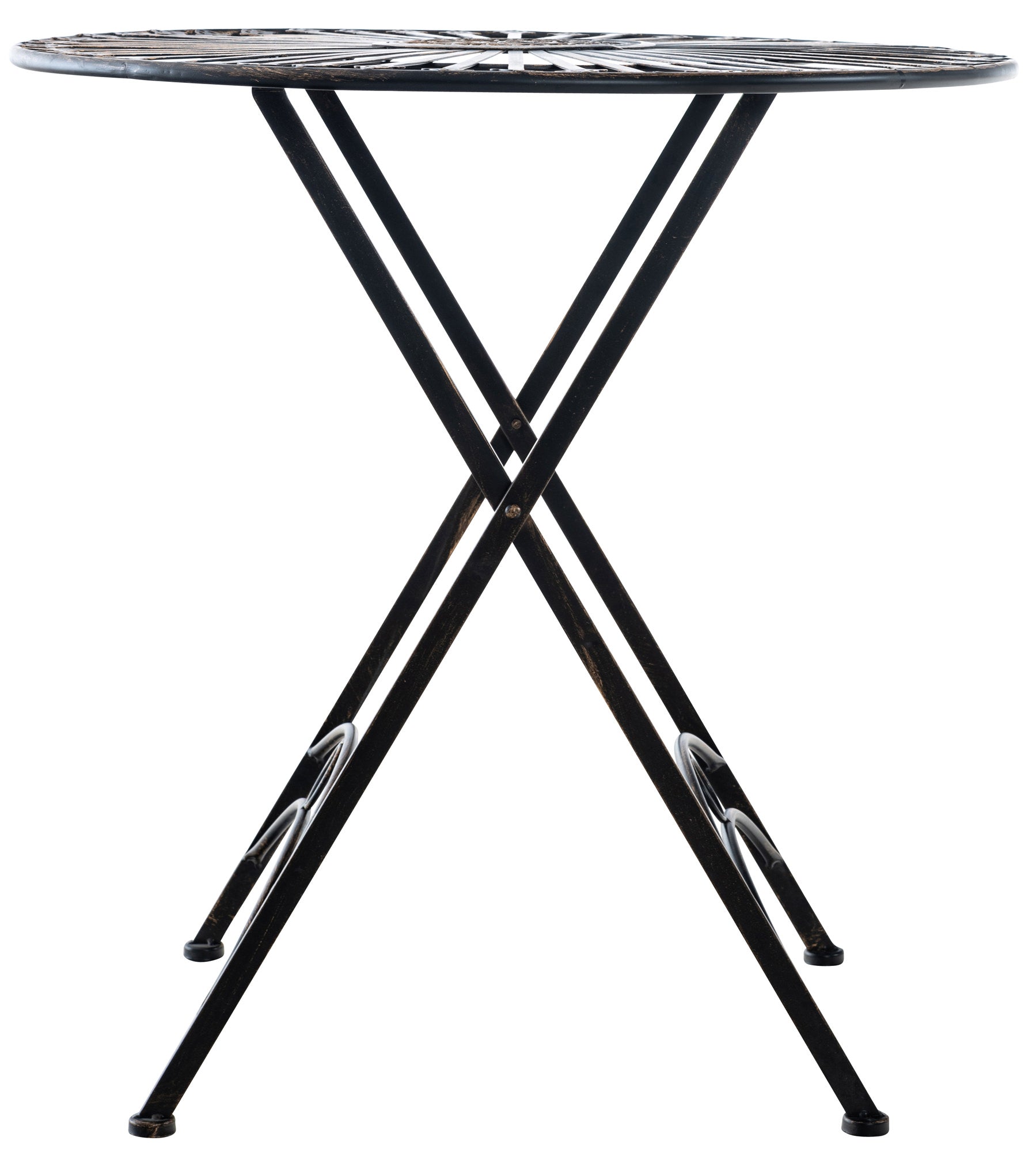 TegalVintage Gartentisch – Antikstil, Metall, 71x71 cm LinkeHomeStore