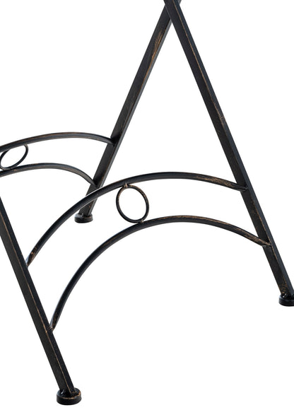 TegalVintage Gartentisch – Antikstil, Metall, 71x71 cm LinkeHomeStore