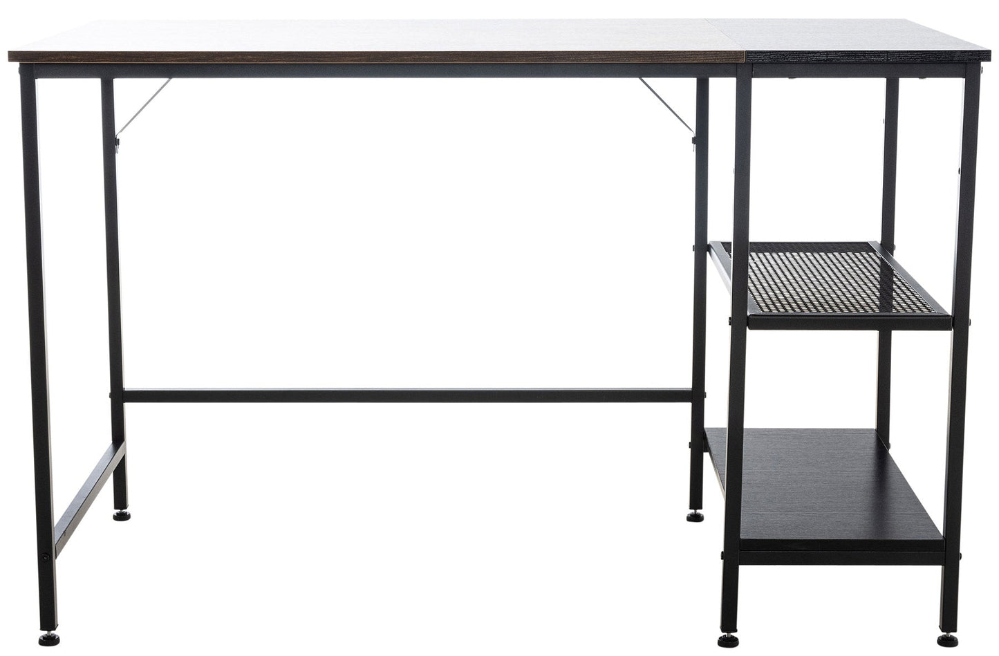 OviedoWork Compact Office Desk mit Seitenregal – 120 cm LinkeHomeStore