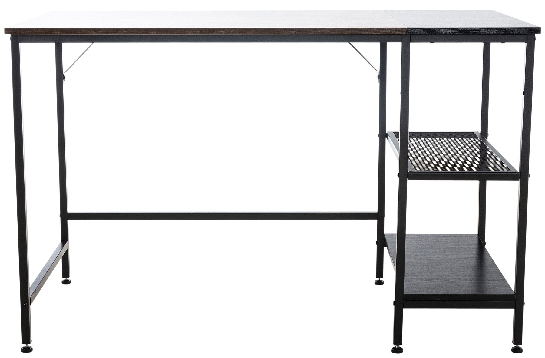 OviedoWork Compact Office Desk mit Seitenregal – 120 cm LinkeHomeStore