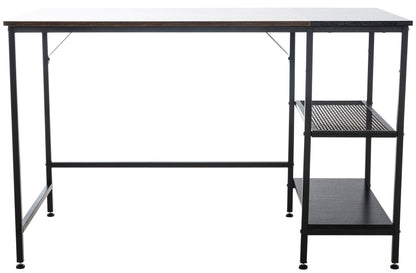 OviedoWork Compact Office Desk mit Seitenregal – 120 cm LinkeHomeStore
