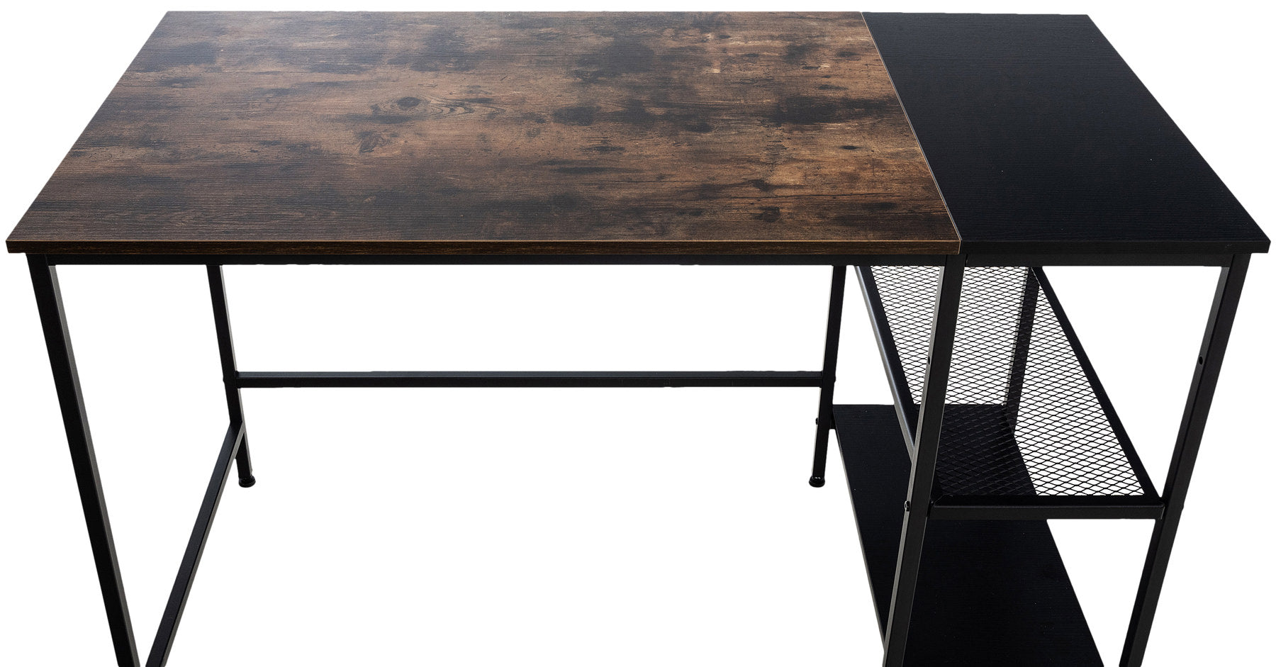 OviedoWork Compact Office Desk mit Seitenregal – 120 cm LinkeHomeStore