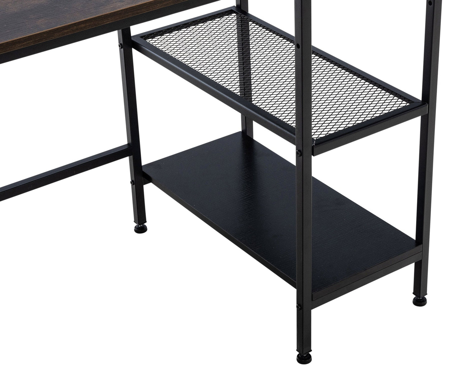 OviedoWork Compact Office Desk mit Seitenregal – 120 cm LinkeHomeStore