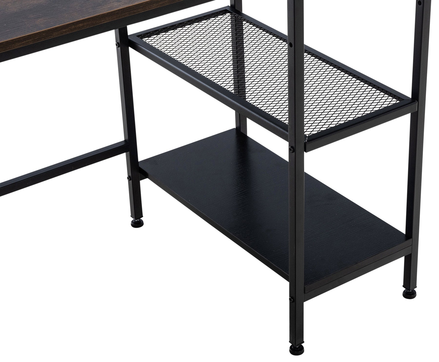 OviedoWork Compact Office Desk mit Seitenregal – 120 cm LinkeHomeStore