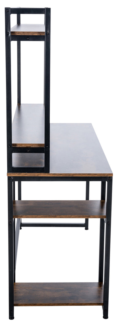 BillingsPro Loft-Schreibtisch mit Regal – Modernes Bürodesign LinkeHomeStore