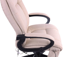 Lade das Bild in den Galerie-Viewer, Bürostuhl XL Sparta XM Stoff creme mit Massagefunktion

