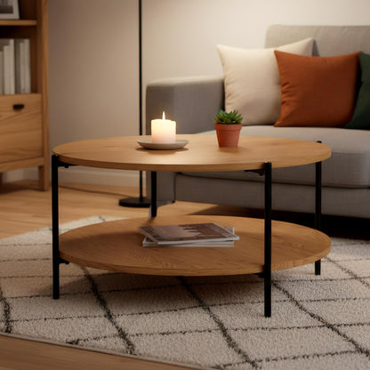 Edduma -  Modern Round Coffee Table LinkeHomeStore