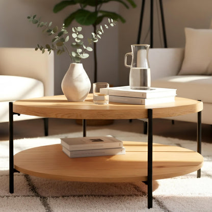 Edduma -  Modern Round Coffee Table LinkeHomeStore