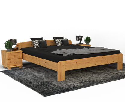 Claudia Kieferbett | Massivholz | Naturholz | 100% Bio-Bett Kiefer Massivholz