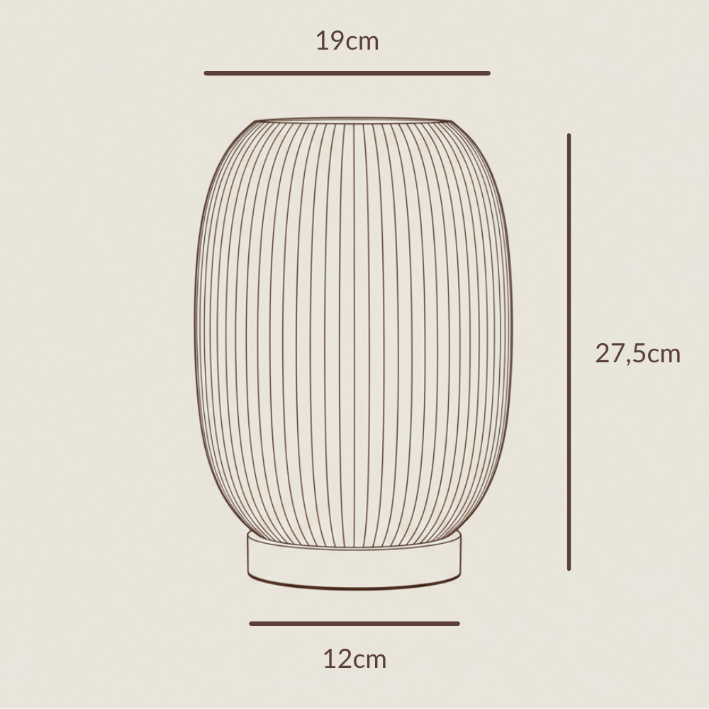 Boa LED Design-Tischlampe – Bauchige Form & Warmlicht Moonou GbR