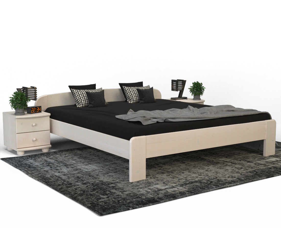 Claudia Kieferbett | Massivholz | Naturholz | 100% Bio-Bett Kiefer Massivholz