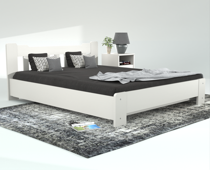 Leo Kieferbett mit Bettkasten | Massivholz | Naturholz | 100% Bio-Bett inkl. Lattenrost Kiefer Massivholz