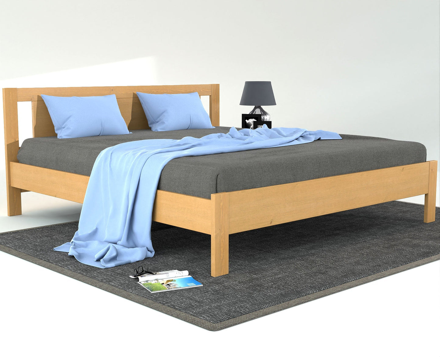 Jana Kieferbett  | Massivholz | Naturholz | 100% Bio-Bett Kiefer Massivholz