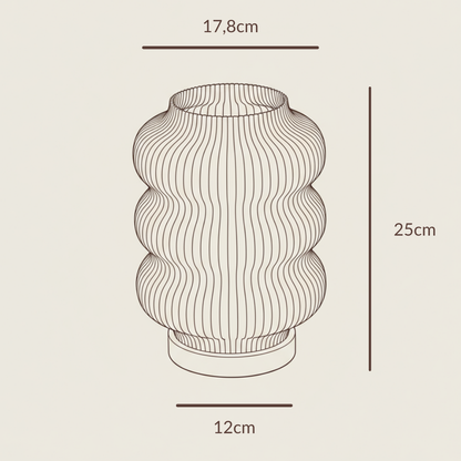 Luma LED Design-Tischlampe – Sanfte Rundungen & Wohlfühllicht Moonou GbR