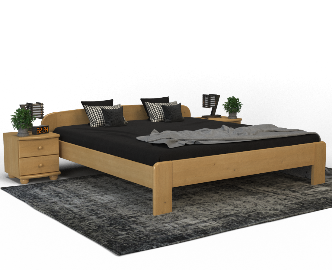 Claudia Kieferbett | Massivholz | Naturholz | 100% Bio-Bett Kiefer Massivholz