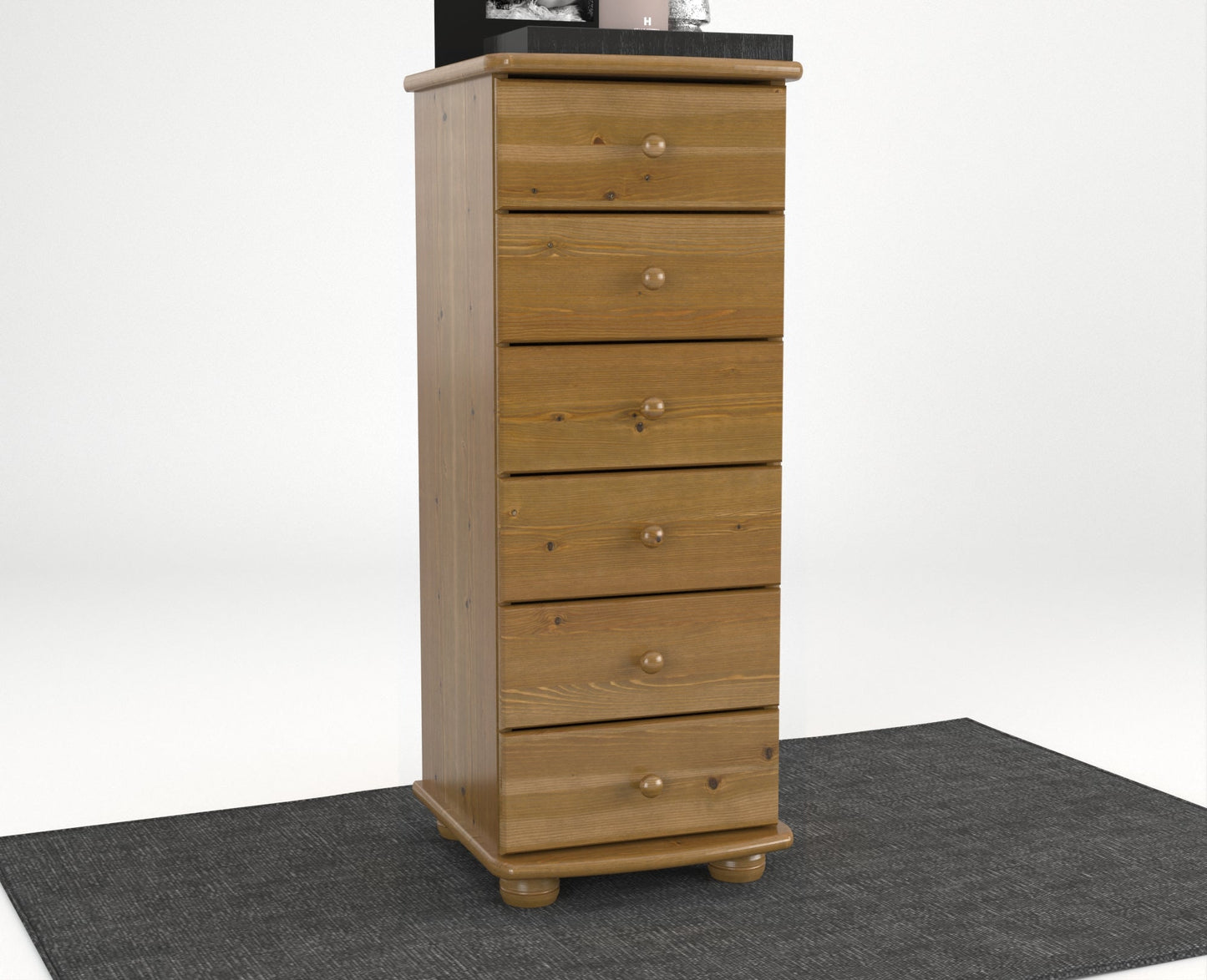 KIEFER CLASSIC 6 – Massivholzkommode mit 6 Schubladen aus FSC-Kiefer Kiefer Massivholz