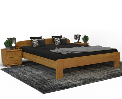 Claudia Kieferbett | Massivholz | Naturholz | 100% Bio-Bett Kiefer Massivholz