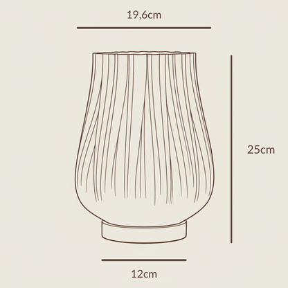 Cora LED Design-Tischlampe – 3D-Druck & Eichenholz Moonou GbR