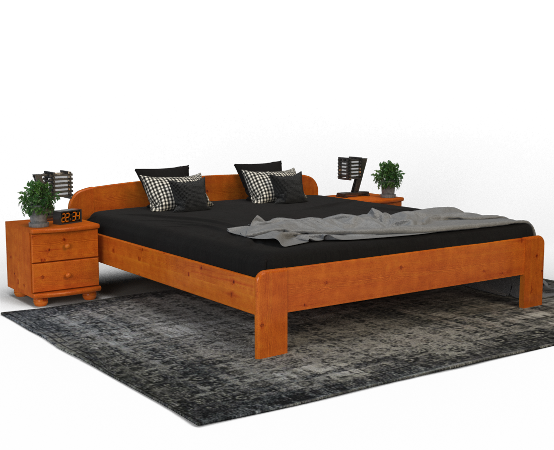 Claudia Kieferbett | Massivholz | Naturholz | 100% Bio-Bett Kiefer Massivholz