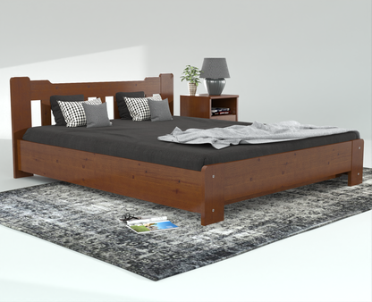 Leo Kieferbett mit Bettkasten | Massivholz | Naturholz | 100% Bio-Bett inkl. Lattenrost Kiefer Massivholz