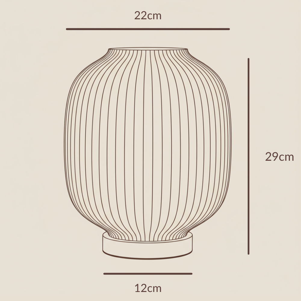 Puro LED Design-Tischlampe – Bauchige Form & Warmlicht Moonou GbR