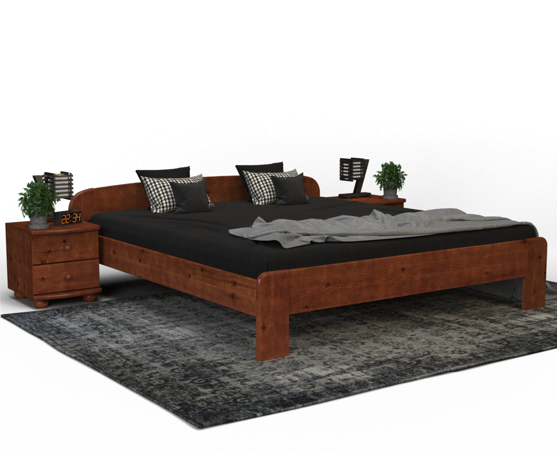 Claudia Kieferbett | Massivholz | Naturholz | 100% Bio-Bett Kiefer Massivholz