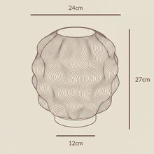 Lade das Bild in den Galerie-Viewer, Numo LED Design-Tischlampe – Wellenoptik &amp; Warmlicht
