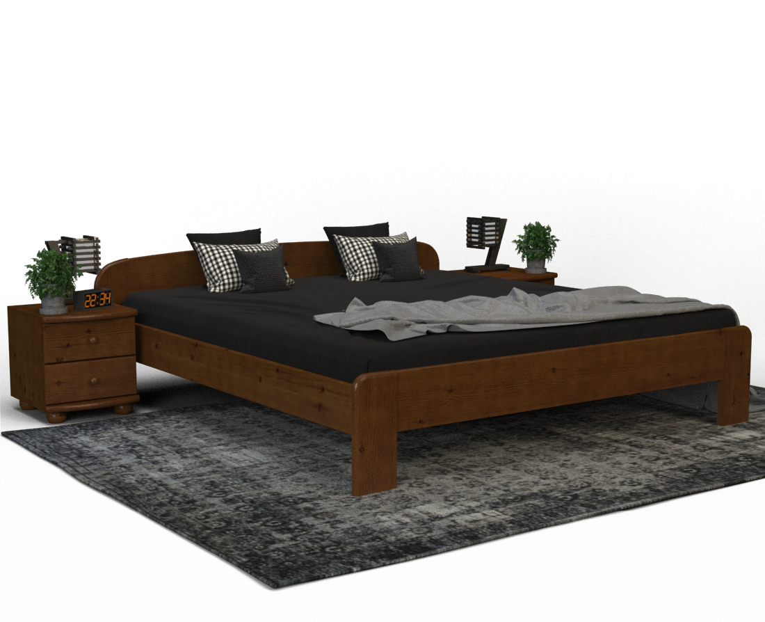 Claudia Kieferbett | Massivholz | Naturholz | 100% Bio-Bett Kiefer Massivholz