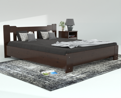 Leo Kieferbett mit Bettkasten | Massivholz | Naturholz | 100% Bio-Bett inkl. Lattenrost Kiefer Massivholz
