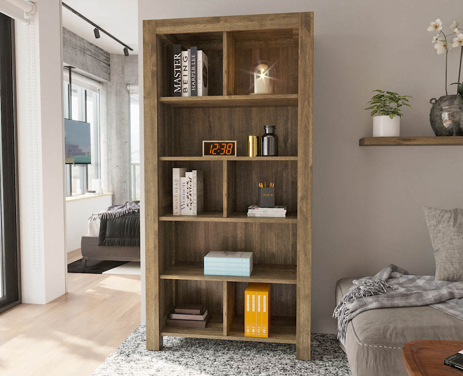 NATURA 90 Bücherregal aus Birke Kiefer Massivholz