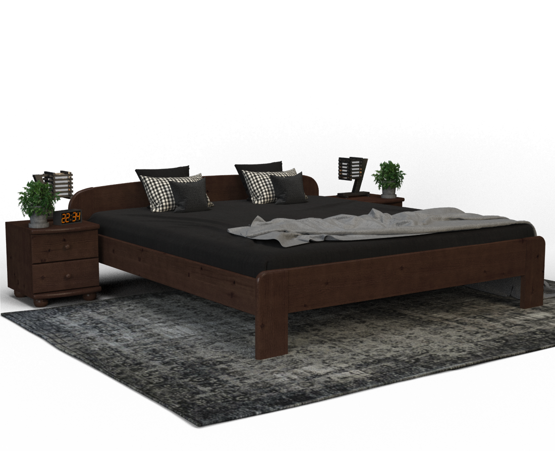 Claudia Kieferbett | Massivholz | Naturholz | 100% Bio-Bett Kiefer Massivholz