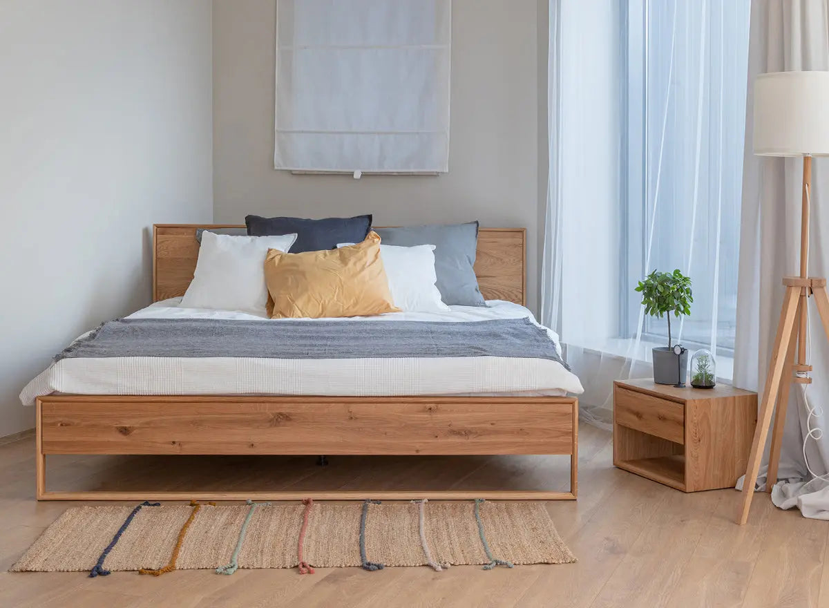 Arona Massivholz Eichen Bett 140-180cm | Eiche geölt Kiefer Massivholz